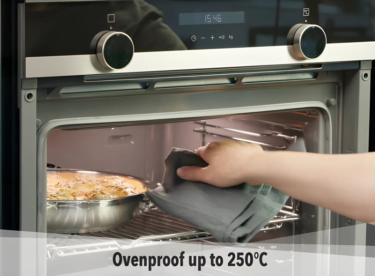 Scanpan Impact Padella Ø26 cm | Acciaio Inox 18/10, Induzione, Forno 250°C