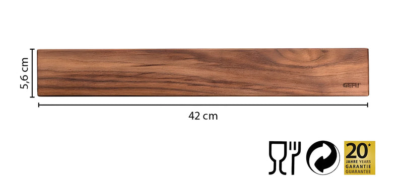 Gefu  Barra Magnetica 42 cm "ENNO" in legno di noce .  13957