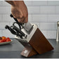 Zwilling Twin Four Star Set 7 Pezzi con Ceppo Marrone Autoaffilante – 5 Coltelli + Forbice, Art. 35145-000