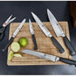Zwilling Twin Four Star Set 7 Pezzi con Ceppo Marrone Autoaffilante – 5 Coltelli + Forbice, Art. 35145-000