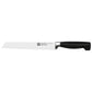 Zwilling Twin Four Star Set 7 Pezzi con Ceppo Marrone Autoaffilante – 5 Coltelli + Forbice, Art. 35145-000