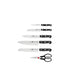 Zwilling Gourmet Set 7 Pezzi con Ceppo Nero Autoaffilante – 5 Coltelli + Forbice, Art. 36133-210