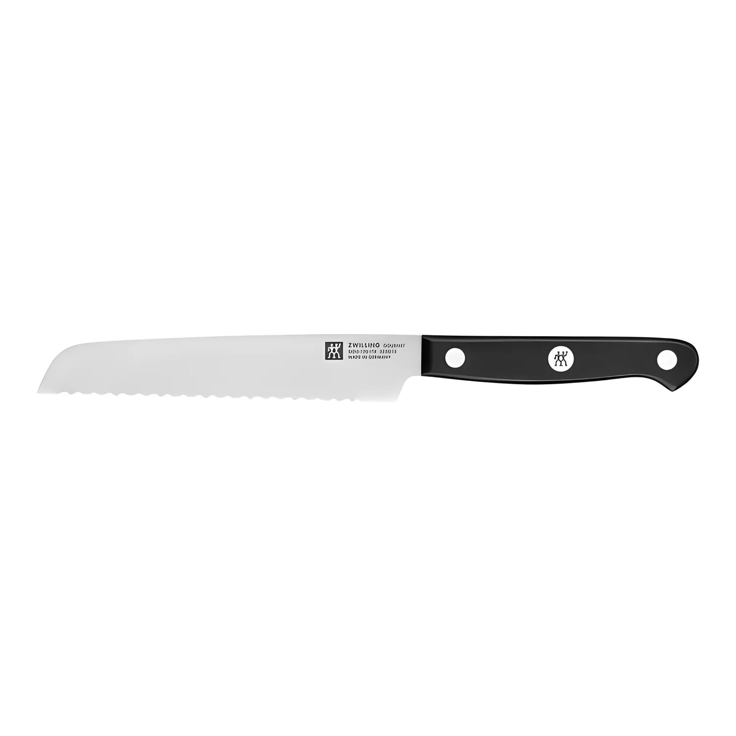 Zwilling Gourmet Set 7 Pezzi con Ceppo Nero Autoaffilante – 5 Coltelli + Forbice, Art. 36133-210