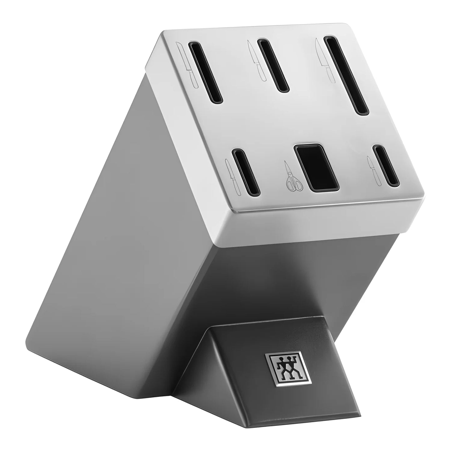 Zwilling Gourmet Set 7 Pezzi con Ceppo Nero Autoaffilante – 5 Coltelli + Forbice, Art. 36133-210