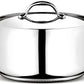 Lagostina Accademia Lagofusion Casseruola Fonda con 2 Maniglie e Coperchio Acciaio Inossidabile 24 cm