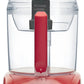 Magimix il mini plus rosso 18253EB permette di affettare e grattugiare verdure, frullare zuppe, impastare, montare gli albumi, macinare la carne, emulsionare salse e spremere agrumi.