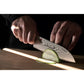 MIYABI IKI Coltello Giapponese Damascato 49 strati Santoku liscio 18 cm (66 HRC) marrone-nero 1033755