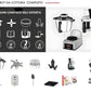 Magimix robot Cook Expert 1700 W silver 18900IT più MAGIMIX VAPORIERA XXL e MAGIMIX SPIRAL EXEPERT