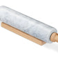 Mattarello in marmo con manico in legno girevole kg 2,18 Ø 5,9cm