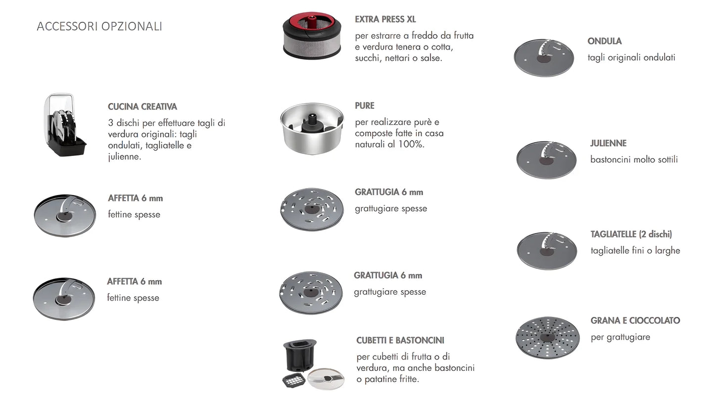 MAGIMIX Robot multifunzione da cucina 5200XL bianco 18590 EA più accessorio Spiral Exepert