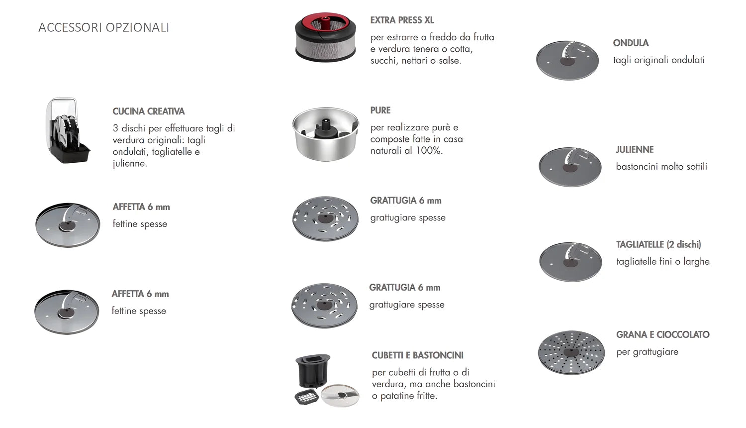 MAGIMIX Robot multifunzione da cucina 5200XL bianco 18590 EA più accessorio Spiral Exepert