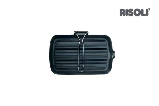 Risolì Bistecchiera Ghisa manico pieghevole 36×23cm 000112/36G00 adatta al piano induzione