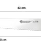 Sanelli Ambrogio coltello per porchetta professionale Supra con lama ondulata 30 cm SA72030B