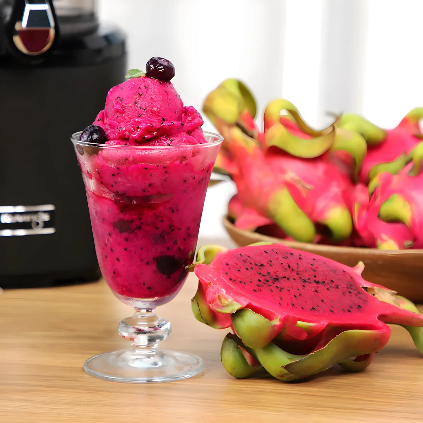 Kuvings Slow Juicer AUTO10S, silver, estrattore a freddo 50 giri al minuto + Ice Cream – Filtro per Gelati e Sorbetti