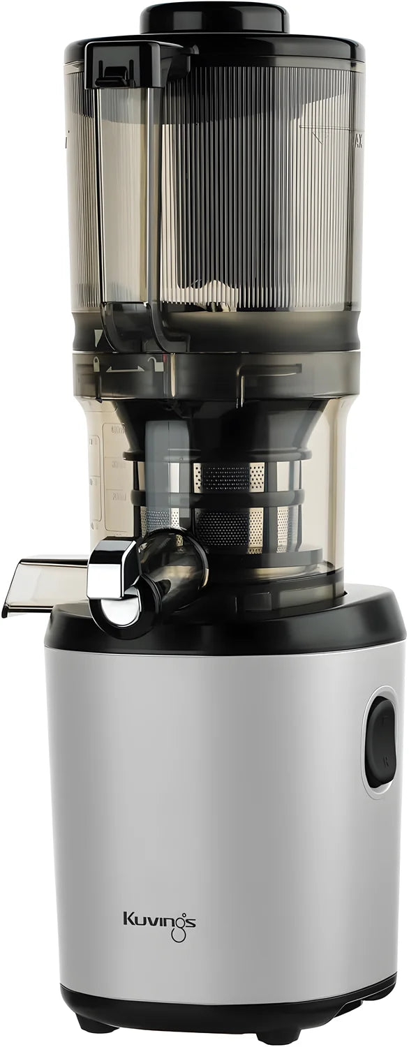 Kuvings AUTO6 Estrattore 200W Silver, Slow Juicer Automatico con Filtro da Gelato