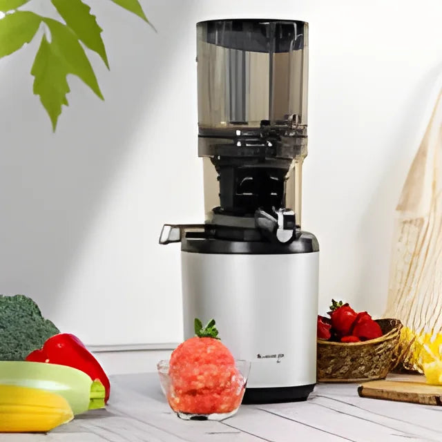Kuvings AUTO6 Estrattore 200W Silver, Slow Juicer Automatico con Filtro da Gelato