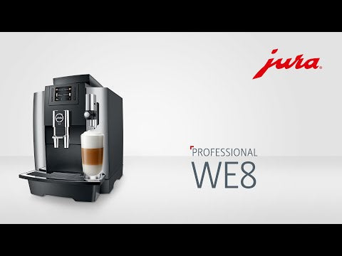 Jura WE8 Dark Inox macchina da caffè caffetteria adatta ufficio B&B tipi di bevande capacità giornaliera fino a 50 specialità di caffè.