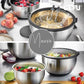Gefu Ciotola Salvafreschezza inox con coperchio Ø 24 cm 35050