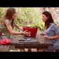 LotusGrill LG G34 U PU Barbecue a Carbone USB Ø32 cm con Kit per partire (Carbonella, Gel accensione e Pinza) Portatile Senza Fumo per Balcone e Outdoor viola