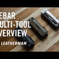 Leatherman Rebar Heathered Cranberry pinza multifunzione con fodero LM833317