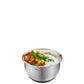 Gefu 35025 Ciotola Salvafreschezza inox con coperchio MUOVO Ø 12 cm