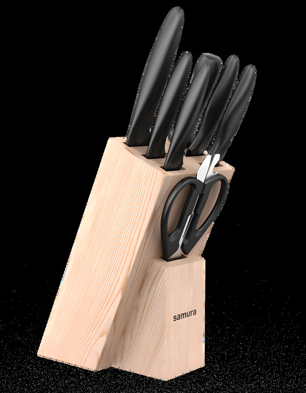 Samura set di 4 coltelli da bistecca (Steak knife) DAMASCUS con lama di CM.12 SD-0031S