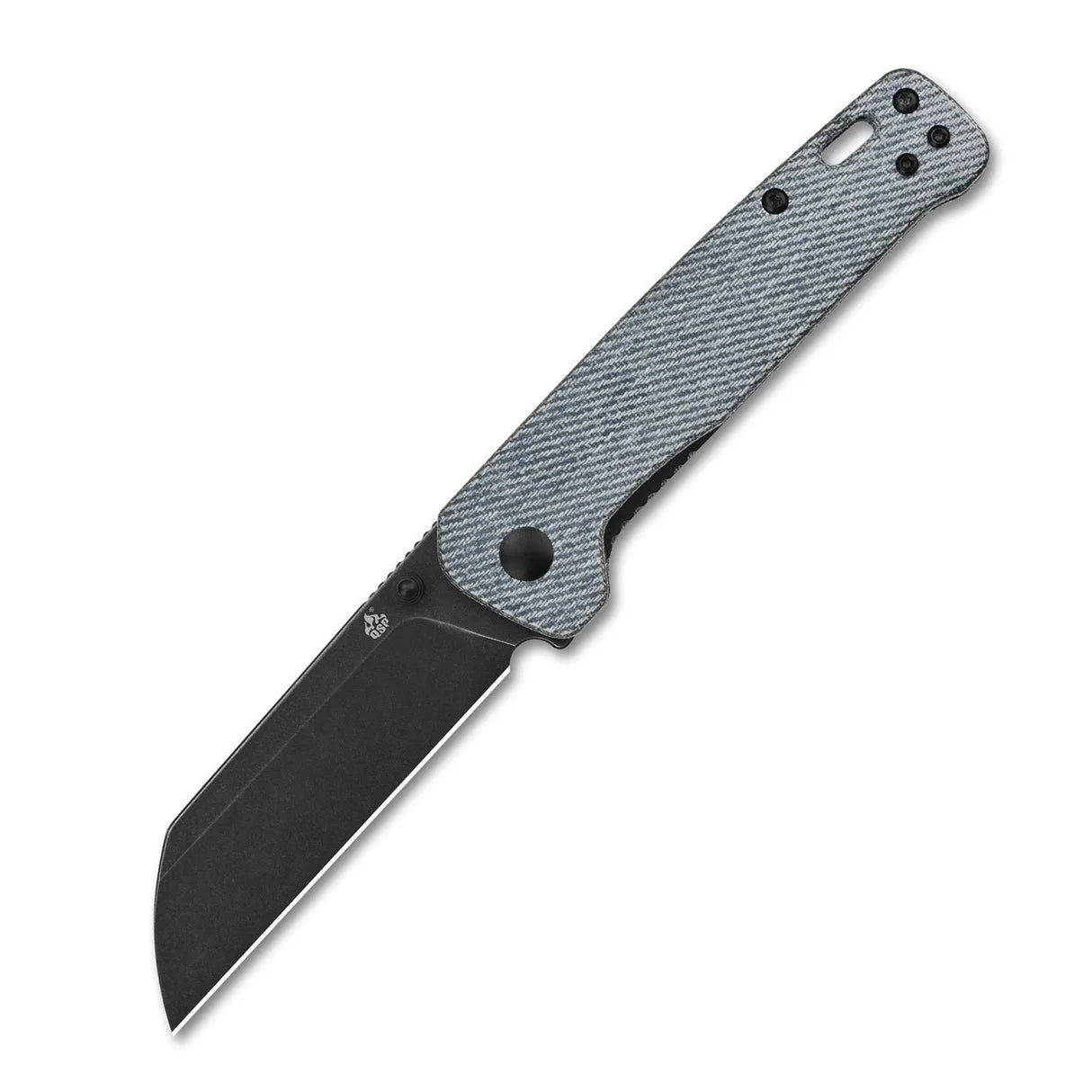 QSP coltello serramanico lama 82 mm in acciaio D2 manico micarta QS102-A