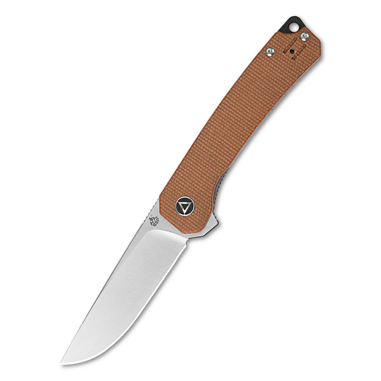 QSP coltello serramanico lama acciaio 14C28N manico micarta QS148-A1