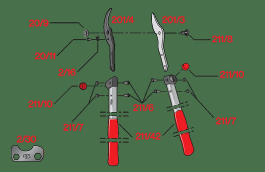 Felco ricambio 2/16 Segmento dentato