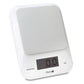Eva bilancia digitale ripiano in vetro bianco divisione 1 g pesa massima 5 kg 033321
