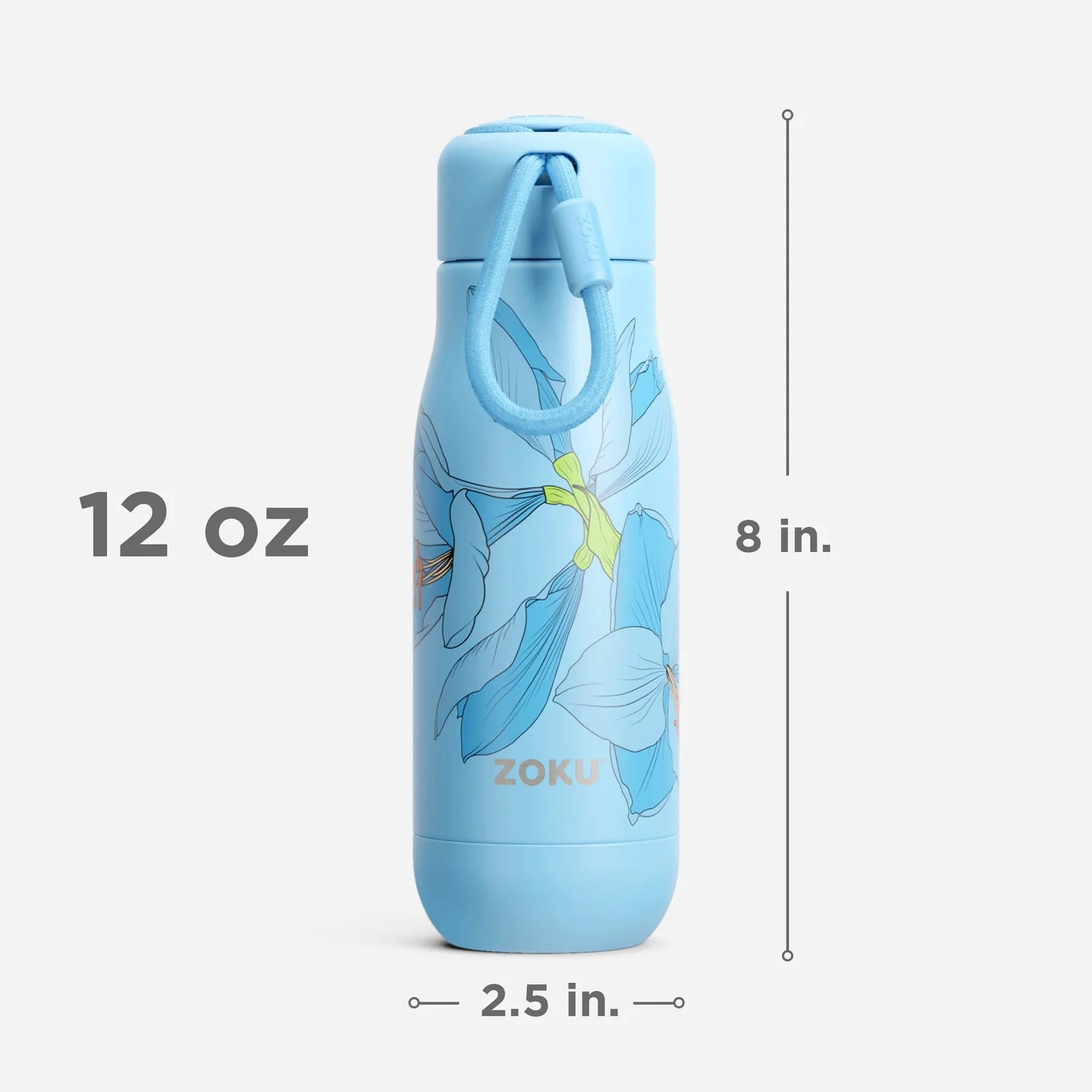 Zoku Bottiglia termica da 500 ml Sky Lily Floral