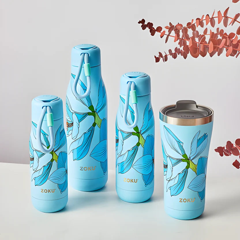 Zoku Bottiglia termica da 500 ml Sky Lily Floral