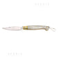 Coltello Pattada impugnatura in corno grezzo lunghezza totale inox 18cm