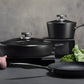 Scanpan Pro SB+ Padella Chef 32 cm 4L con Coperchio | Acciaio Inox, Induzione, Due Manici
