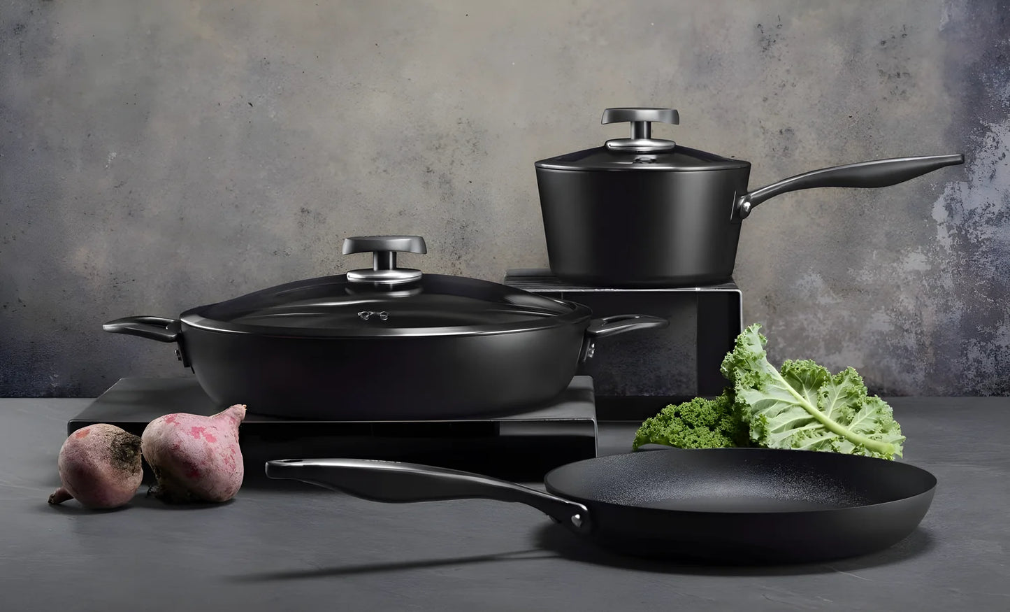 Scanpan Pro SB+ Padella Chef 32 cm 4L con Coperchio | Acciaio Inox, Induzione, Due Manici