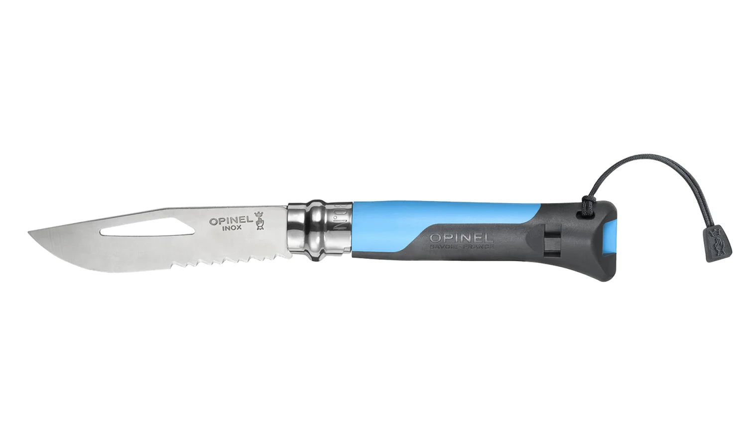 Opinel coltello N°08 manico con incisione che racconta lo Sci