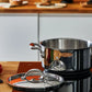Lagostina Accademia Lagofusion Wok 32 cm con Coperchio e Griglia | Acciaio Inox 18/10, Induzione