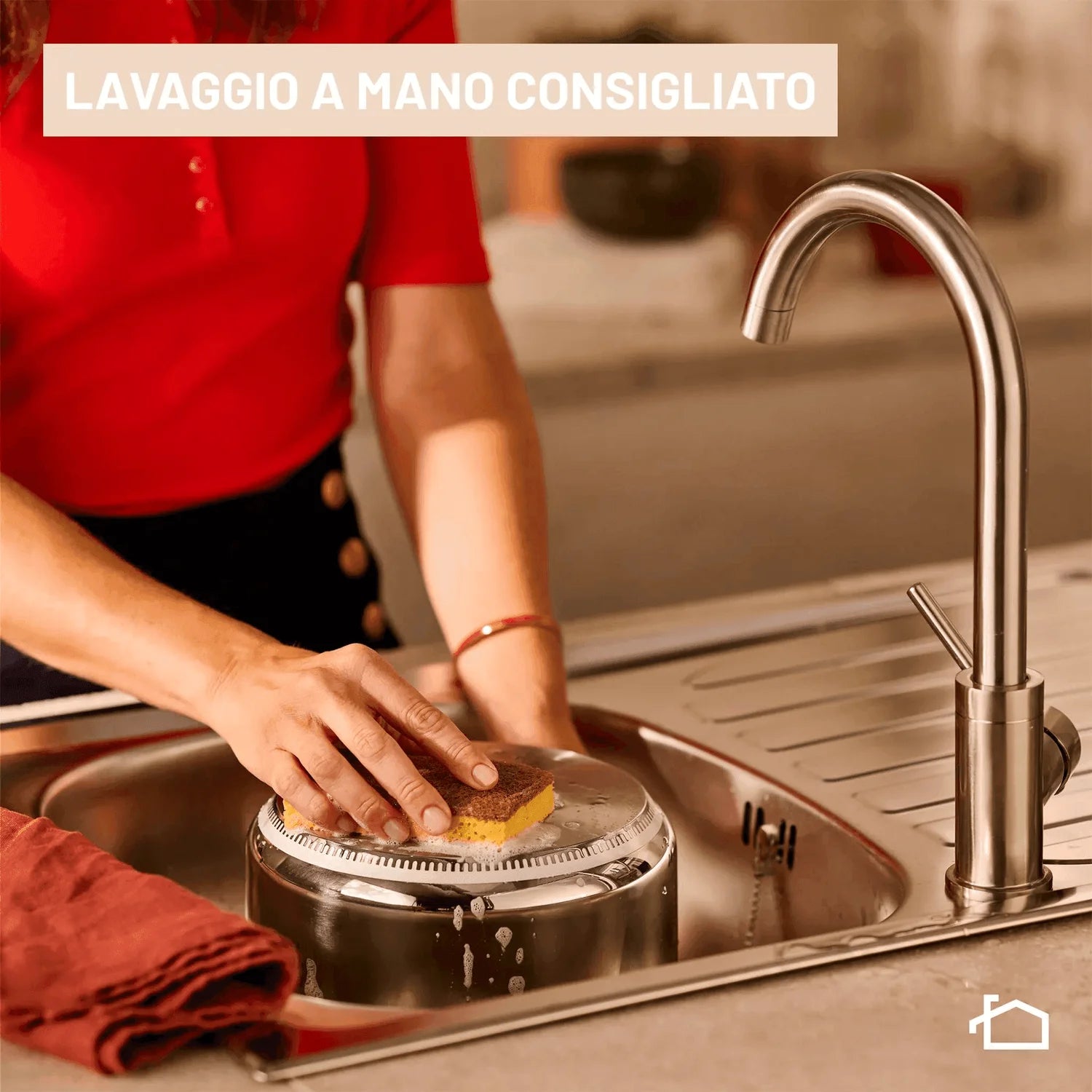 Lagostina Accademia Lagofusion Wok 32 cm con Coperchio e Griglia | Acciaio Inox 18/10, Induzione