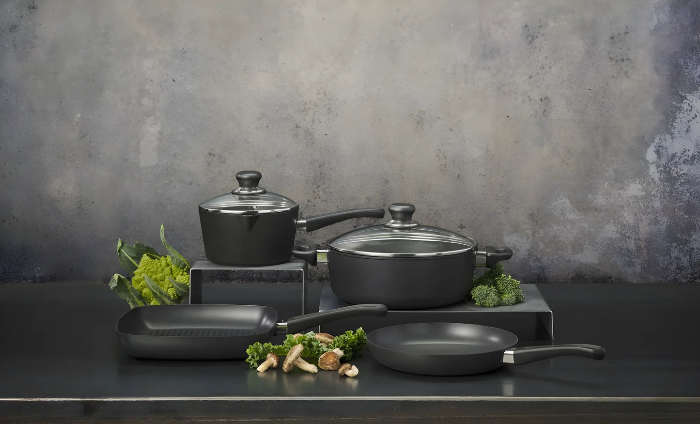 Scanpan Classic Set 2 Padelle Antiaderenti Ø20 + Ø26 cm | Induzione, Forno 260°C, Made in Denmark