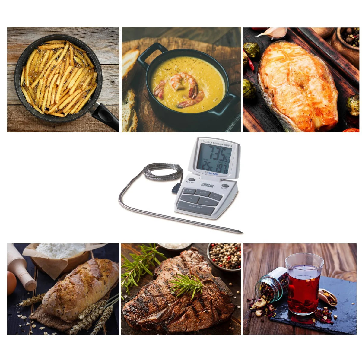Termometro-Timer digitale da cucina TFA 14.1500