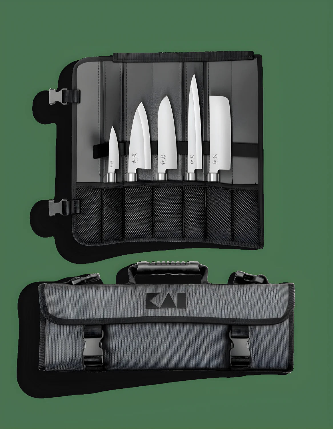Kai borsa per trasporto di 5 coltelli 3 grandi e 2 piccoli DM-0781