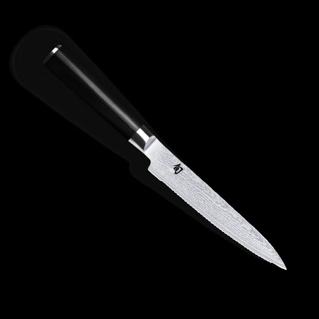 KAI Shun Classic Coltello per Pomodoro e Verdure 15 cm – Damascato 32 Strati DM-0722