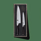 KAI Shun Set da Arrosto – Coltello 20 cm e Forchettone Damascato DMS-200