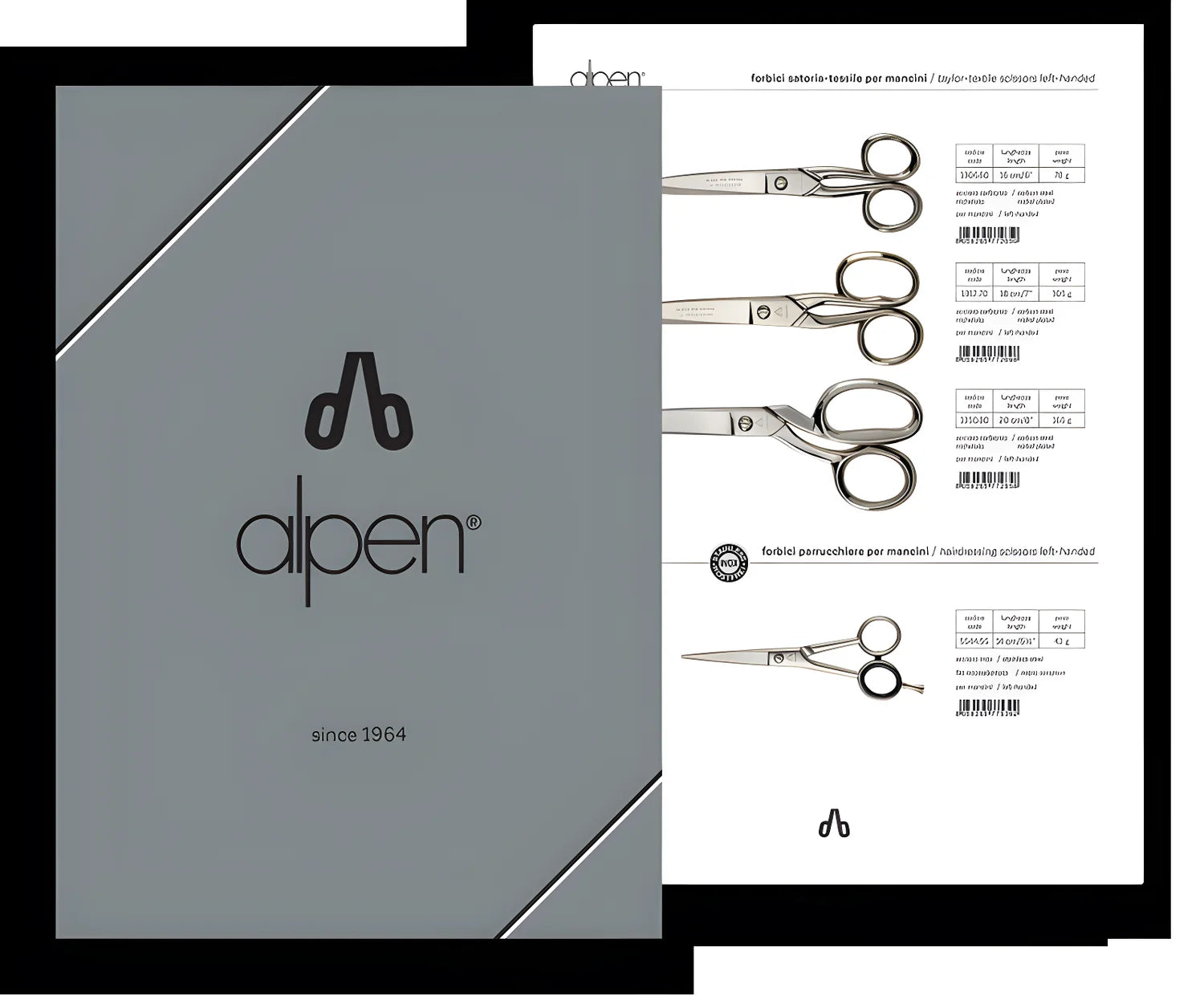 Alpen custodia in pelle nera per forbici da manicure AP-CF