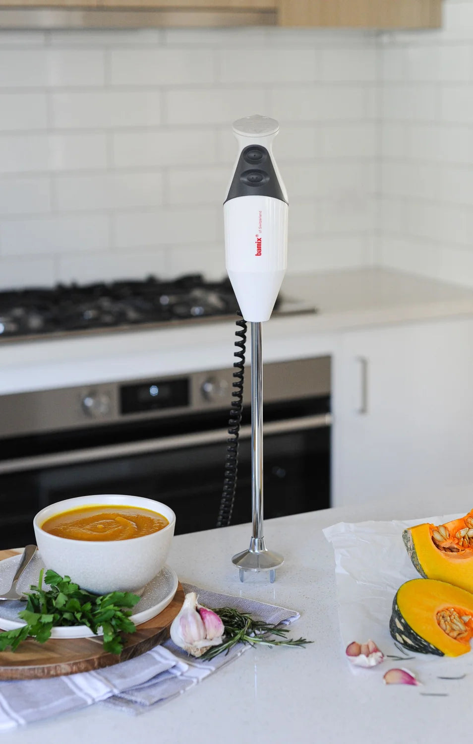 Bamix Gastro PRO-3 bianco 350 W - minipimer frullatore a immersione - Garanzia a vita sul motore.