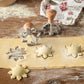 Marcato set biscotti per Natale a stella +ricettario XPR-008-blu