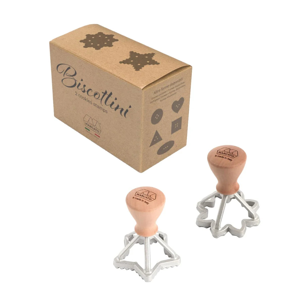 Marcato set biscotti per Natale a stella +ricettario XPR-008-blu