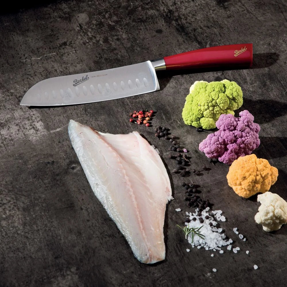 Berkel coltello Elegance Santoku tutto fare rosso KEL1SA18SRRBL
