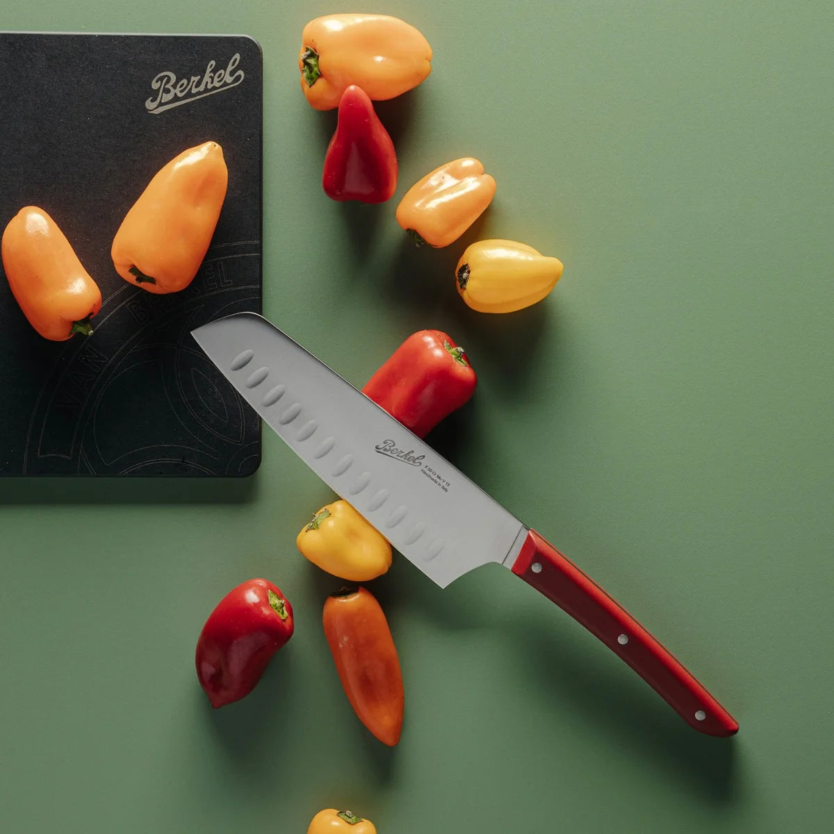 Berkel coltello Elegance Santoku tutto fare rosso KEL1SA18SRRBL