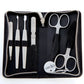 Alpen set manicure in pelle marrone sei strumenti inox 6823R
